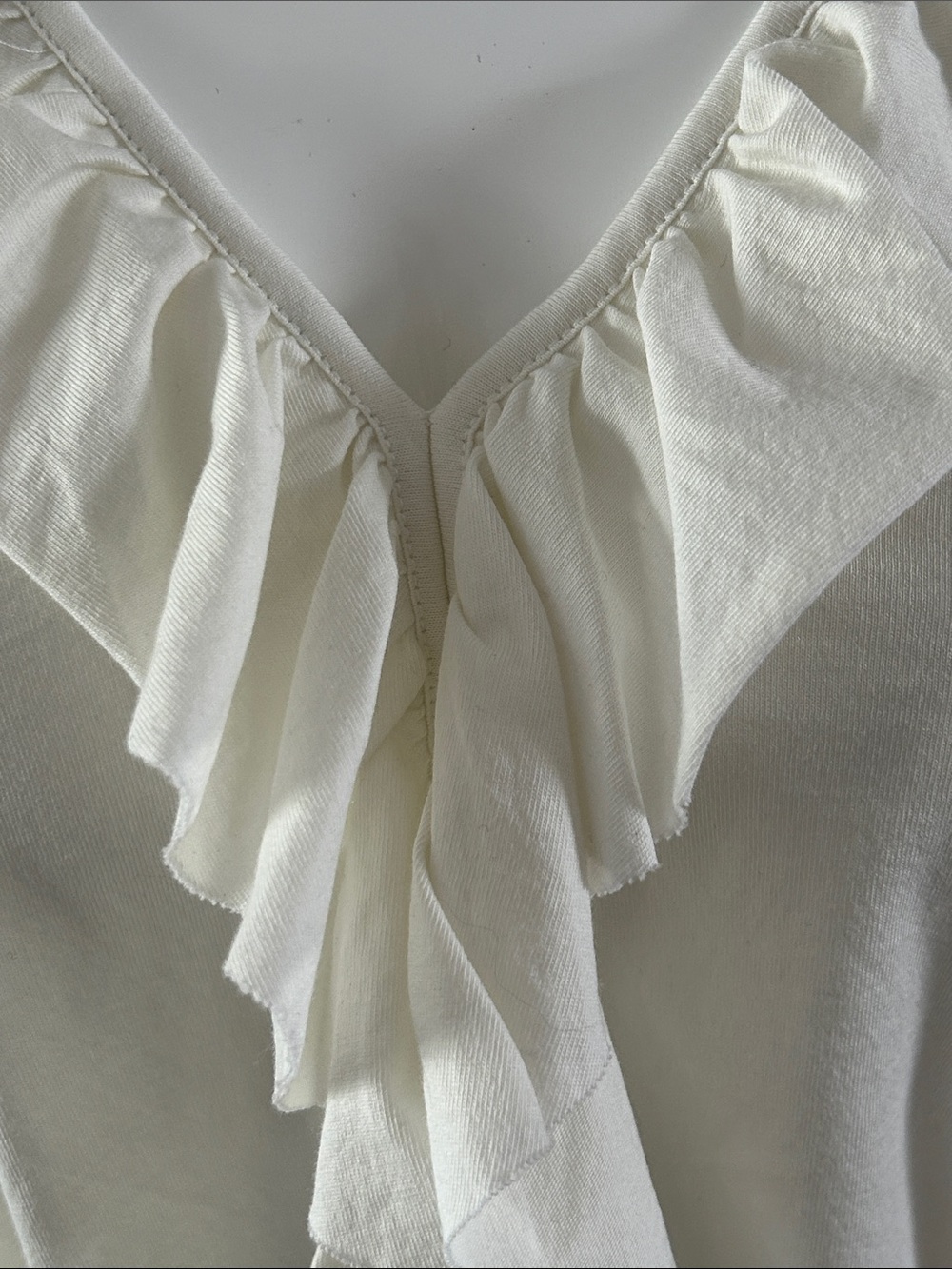 NATION LTD Giorgio Flouncetop in Porcelain | Size Small | New With Tags - Picture 15 of 16